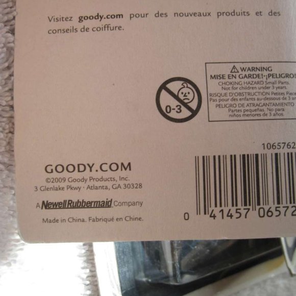 12 Goody Basic Plain Silver Metal So Secure Snap Hair Styling Clips Stamped Name - Picture 5 of 8